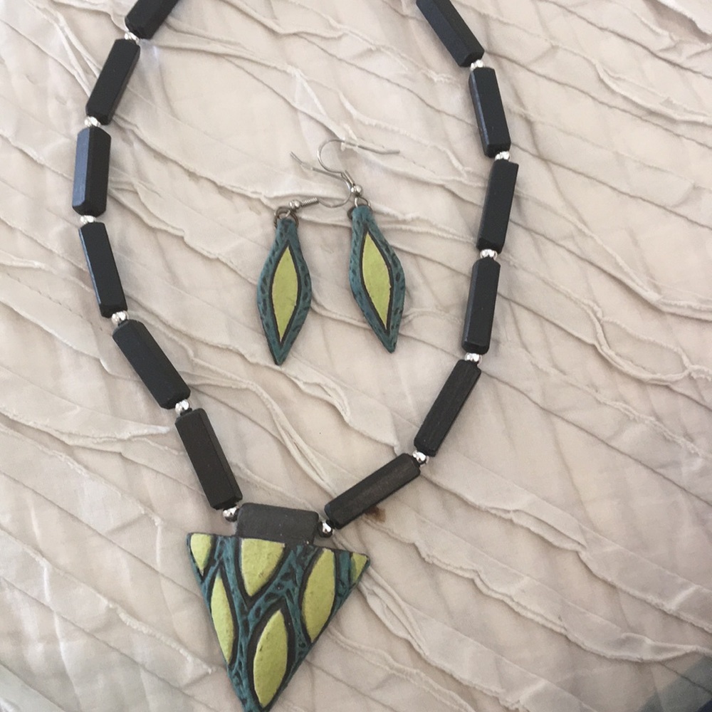 Handcrafted Necklace and earrings